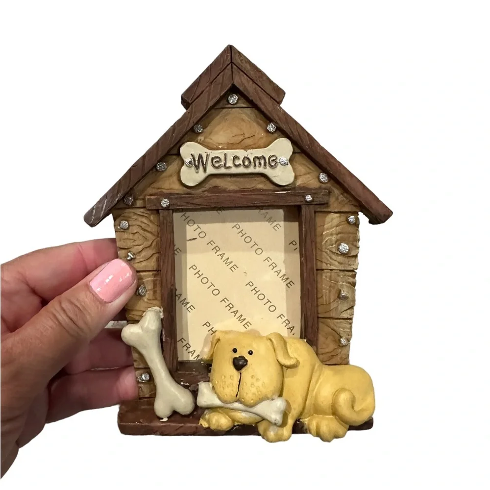 Dog House Design Tabletop Photo Frame